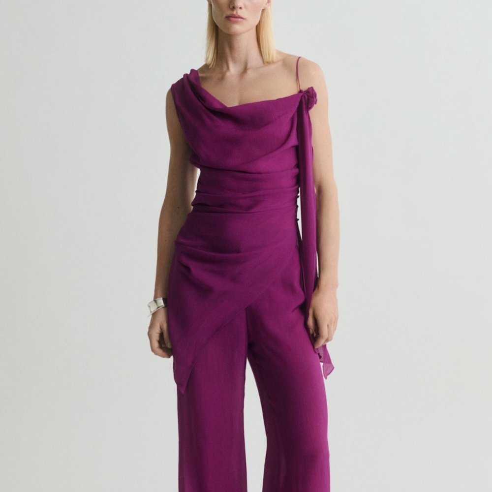 Mango flowy fuchsia set. M size